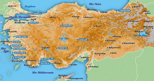carte turquie
